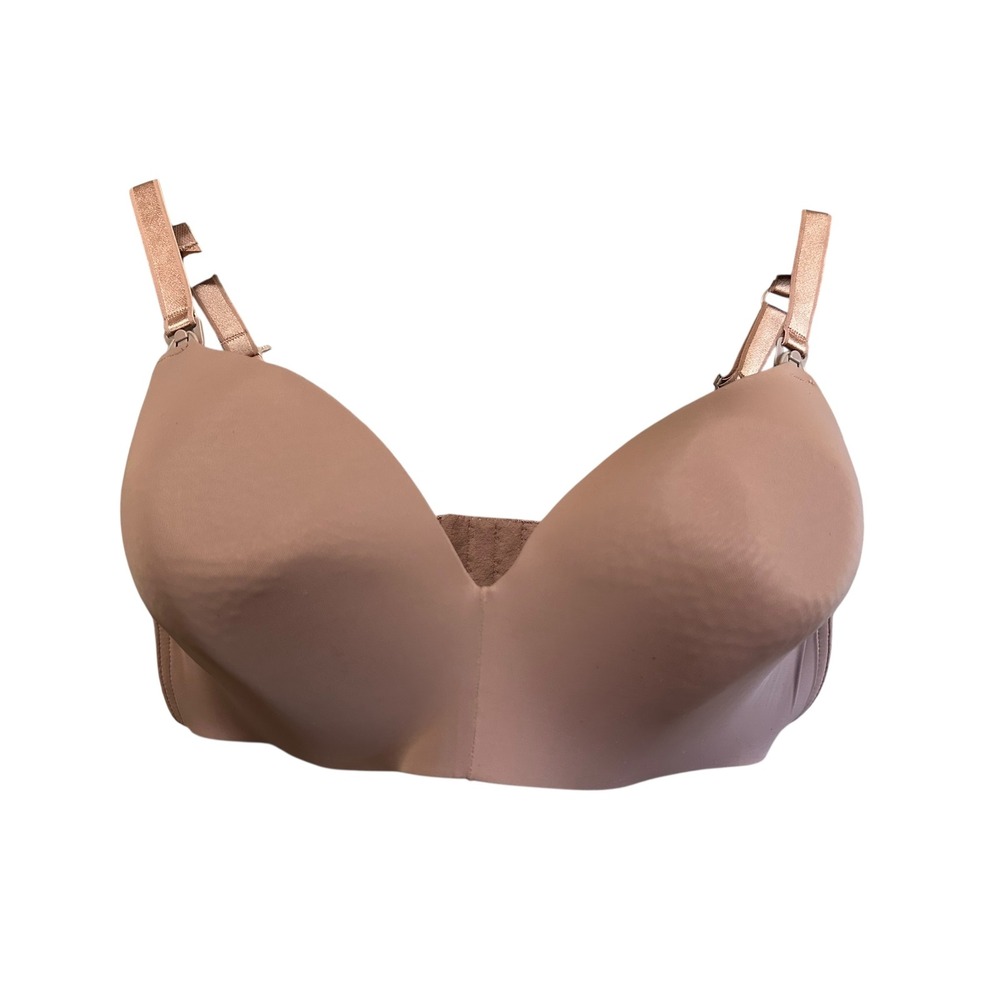 Auden Nursing Lightly Lined Wireless Bra‎ Beige 38DDD Comfortable Soft